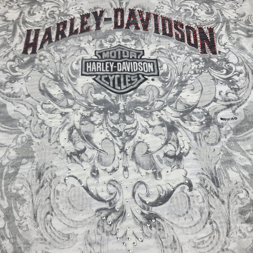 Harley Davidson Womens Graphic T-Shirt Bundle Lot of 3 XS S Biker Moto Tees - Picture 7 of 16